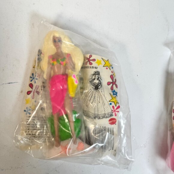1990 McDonalds Barbie Happy Meal Toys Complete Set of 8 All Sealed Figurines Vtg - Picture 12 of 16